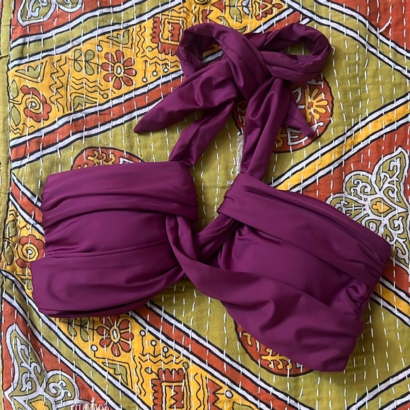 Seafolly Collective Halter Bandeau Bikini Top size 10 - Picture 2 of 12